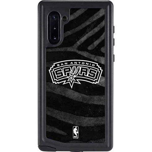 NBA San Antonio Spurs Black Animal Print Galaxy Cases