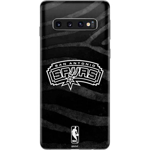 NBA San Antonio Spurs Black Animal Print Galaxy S10 Skin