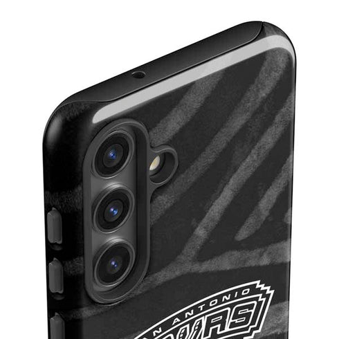 NBA San Antonio Spurs Black Animal Print Galaxy S25 Plus Impact Case