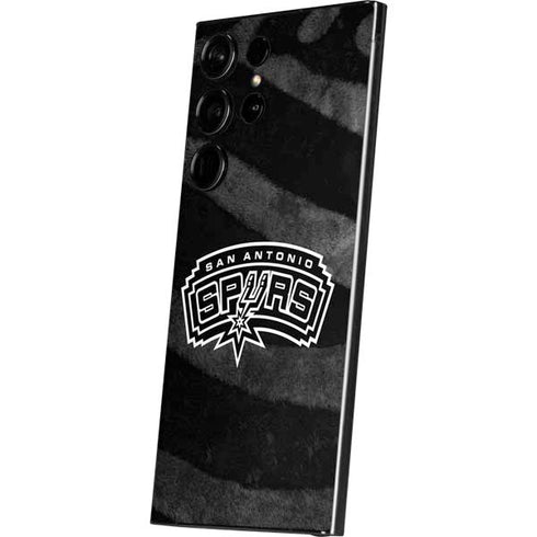 NBA San Antonio Spurs Black Animal Print Galaxy S25 Ultra Skin