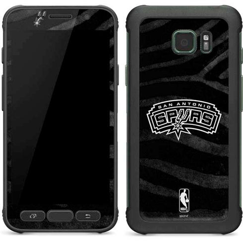 NBA San Antonio Spurs Black Animal Print Galaxy S7 Active Skin