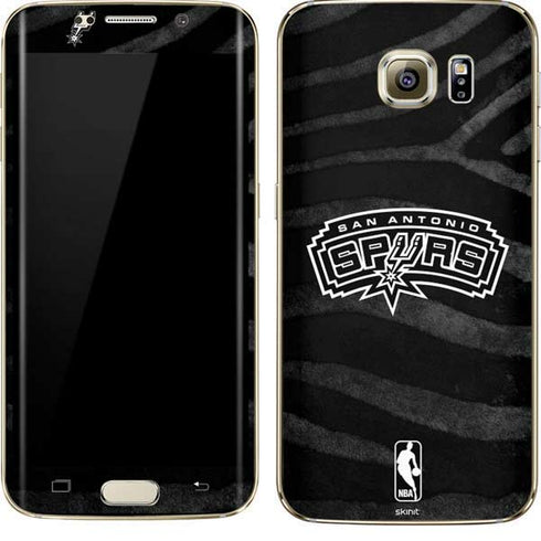 NBA San Antonio Spurs Black Animal Print Galaxy S7 Edge Skin
