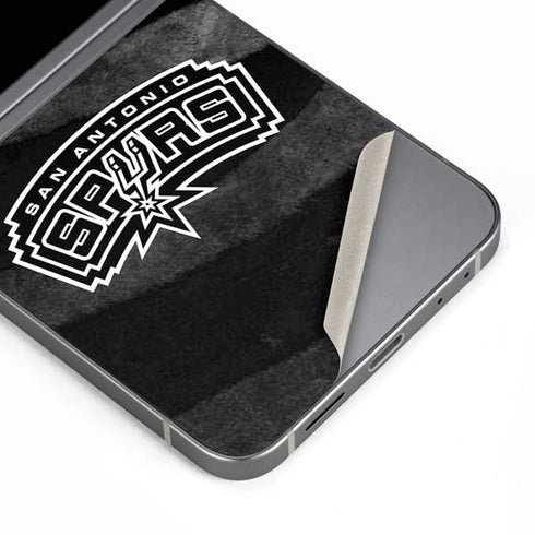 NBA San Antonio Spurs Black Animal Print Galaxy Z Flip6 Skin
