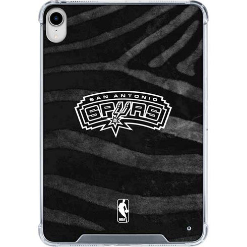 NBA San Antonio Spurs Black Animal Print iPad 11th Gen (2025) Clear Case