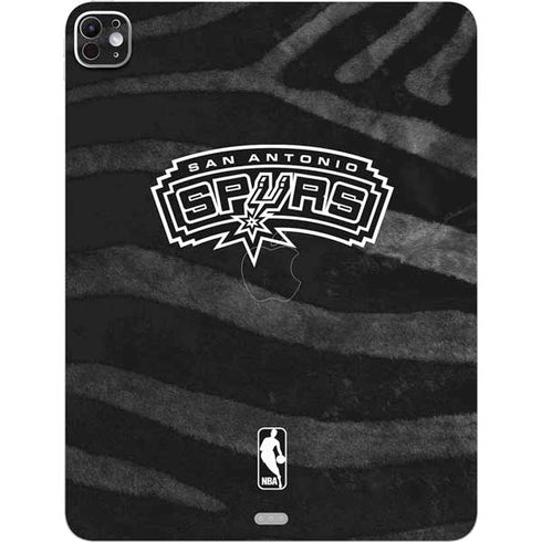 NBA San Antonio Spurs Black Animal Print iPad Pro 13in M4 (2024) Skin