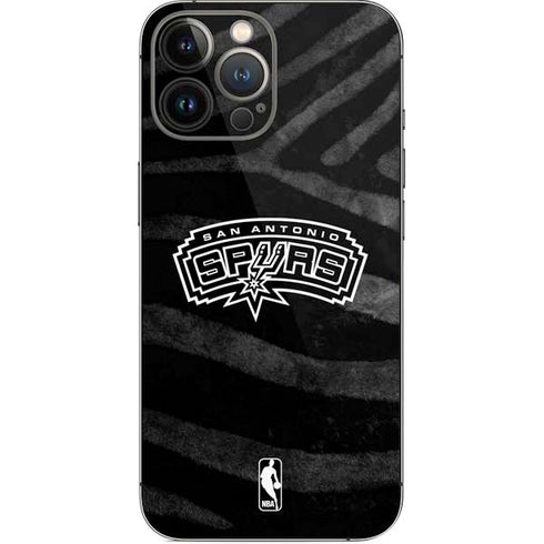 NBA San Antonio Spurs Black Animal Print iPhone 15 Pro Max Skin