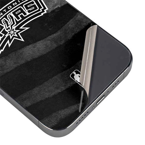 NBA San Antonio Spurs Black Animal Print iPhone 16e Skin