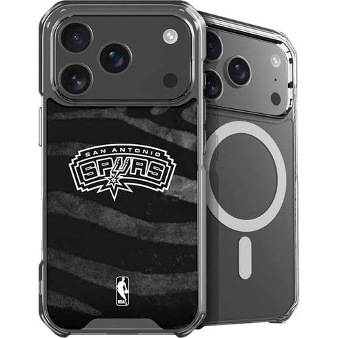 NBA San Antonio Spurs Black Animal Print iPhone 18 Pro MagSafe Case