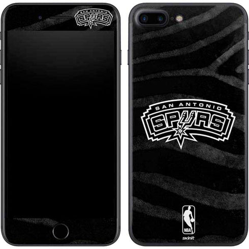NBA San Antonio Spurs Black Animal Print iPhone 8 Plus Skin