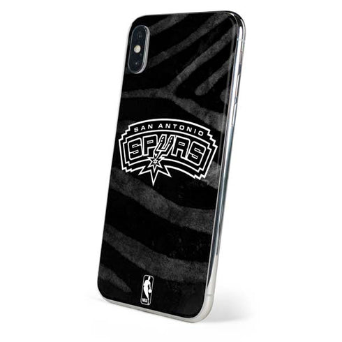 NBA San Antonio Spurs Black Animal Print iPhone XS Max Skin