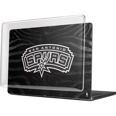 NBA San Antonio Spurs Black Animal Print MacBook Pro 14in (2021-24) Case plus Skin