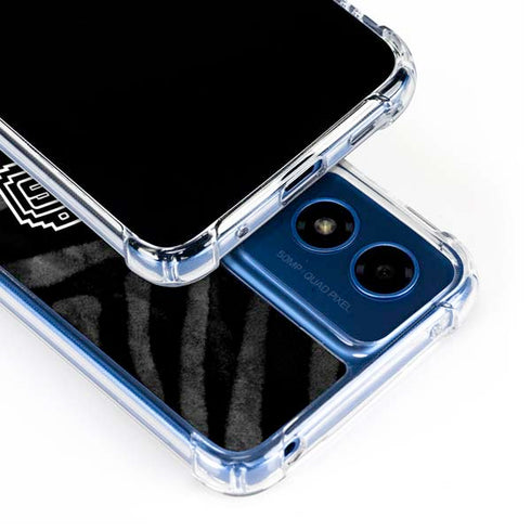 NBA San Antonio Spurs Black Animal Print Moto G 5G (2024) Clear Case