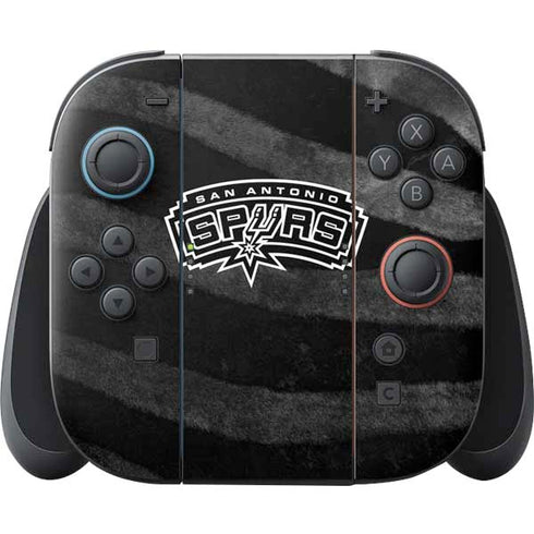 NBA San Antonio Spurs Black Animal Print Nintendo Skins