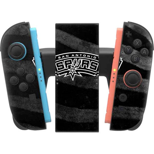 NBA San Antonio Spurs Black Animal Print Nintendo Switch 2 (2025) Joy-Con Controller Skin