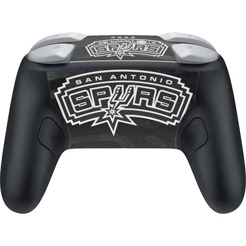 NBA San Antonio Spurs Black Animal Print Nintendo Switch 2 (2025) Pro Controller Skin