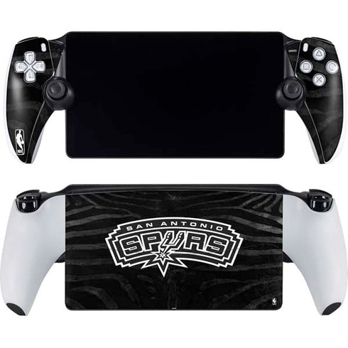 NBA San Antonio Spurs Black Animal Print PlayStation Portal Remote Player Skin