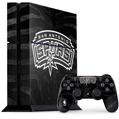 NBA San Antonio Spurs Black Animal Print PlayStation PS4 Skins
