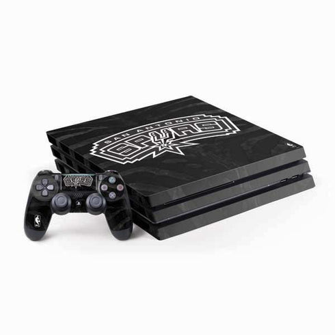 NBA San Antonio Spurs Black Animal Print PS4 Pro Bundle Skin