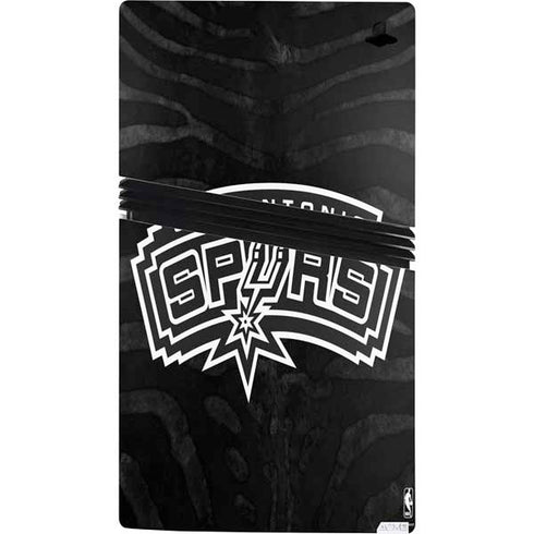 NBA San Antonio Spurs Black Animal Print PS5 Pro Bundle Skin