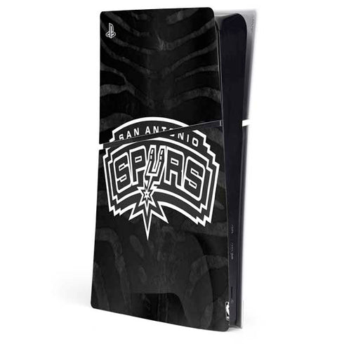 NBA San Antonio Spurs Black Animal Print PlayStation PS5 Skins