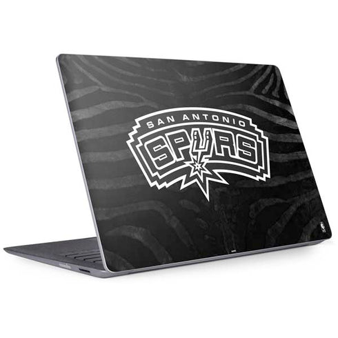 NBA San Antonio Spurs Black Animal Print Surface Laptop 2 Skin