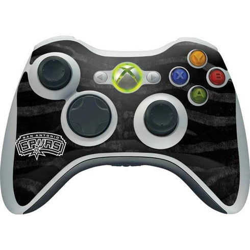 NBA San Antonio Spurs Black Animal Print Xbox 360 Wireless Controller Skin