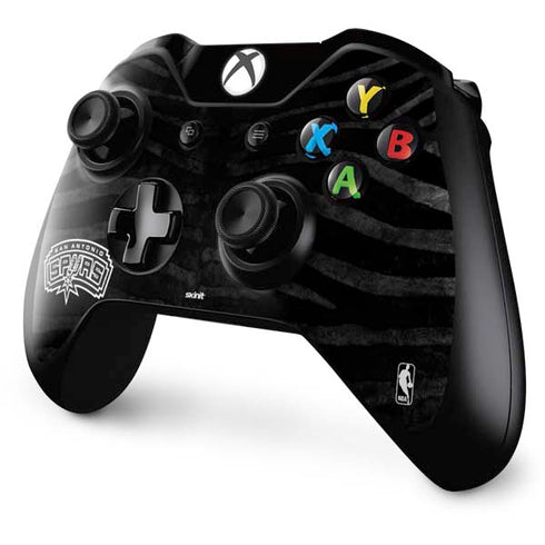 NBA San Antonio Spurs Black Animal Print Xbox One Controller Skin