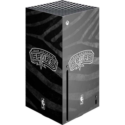 NBA San Antonio Spurs Black Animal Print Xbox Series X Skins