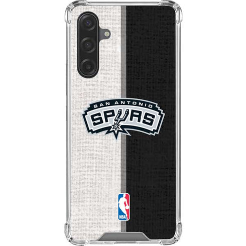 NBA San Antonio Spurs Canvas Galaxy A17 Clear Case