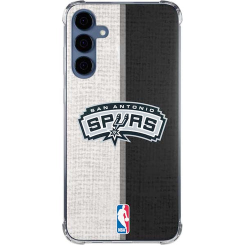 NBA San Antonio Spurs Canvas Galaxy A35 5G Clear Case