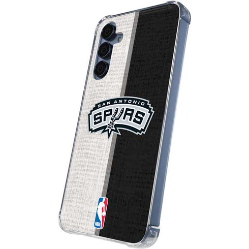 NBA San Antonio Spurs Canvas Galaxy A35 5G Clear Case
