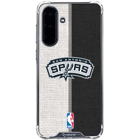 NBA San Antonio Spurs Canvas Galaxy A36 5G Clear Case
