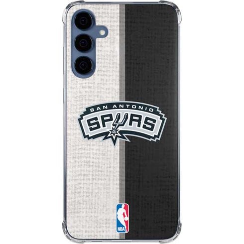 NBA San Antonio Spurs Canvas Galaxy A55 5G Clear Case