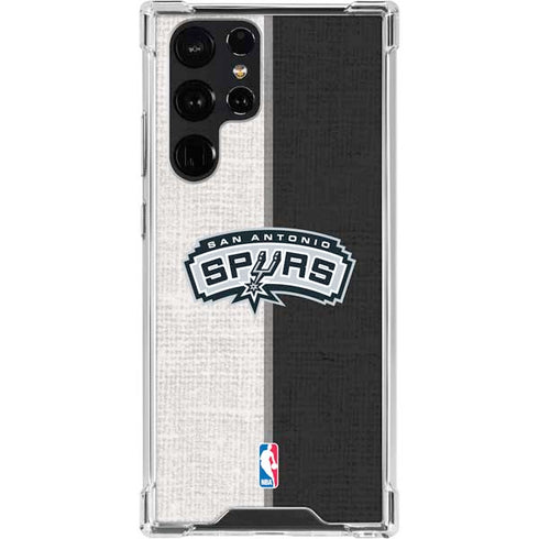 NBA San Antonio Spurs Canvas Galaxy S23 Ultra Clear Case