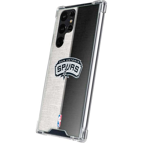 NBA San Antonio Spurs Canvas Galaxy S23 Ultra Clear Case