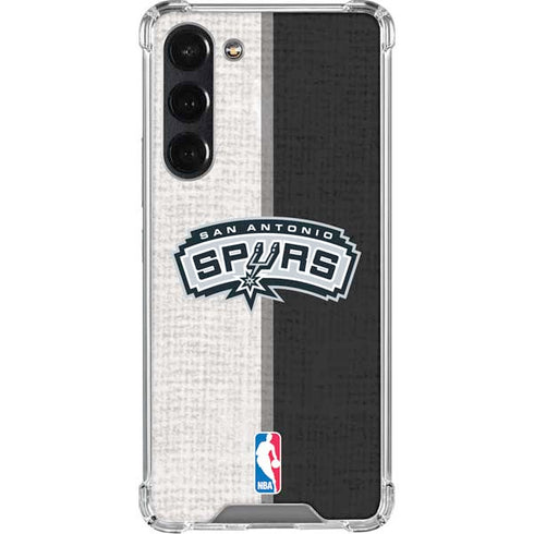 NBA San Antonio Spurs Canvas Galaxy S24 FE Clear Case