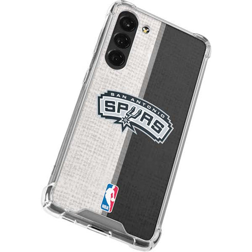 NBA San Antonio Spurs Canvas Galaxy S24 FE Clear Case