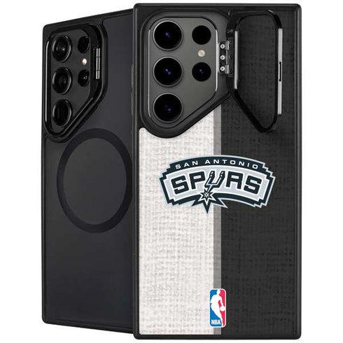 NBA San Antonio Spurs Canvas Galaxy S24 Ultra Kickstand Case