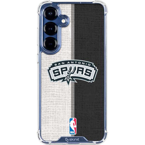 NBA San Antonio Spurs Canvas Galaxy S25 Clear Case