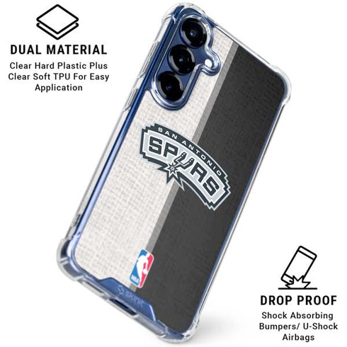 NBA San Antonio Spurs Canvas Galaxy S25 Clear Case