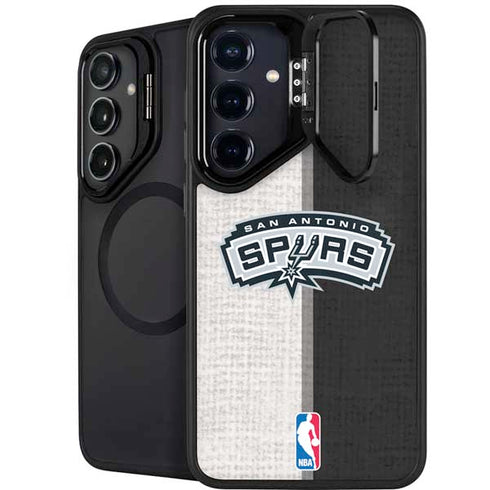 NBA San Antonio Spurs Canvas Galaxy S26 Kickstand Case