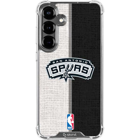 NBA San Antonio Spurs Canvas Galaxy S26 Plus Clear Case