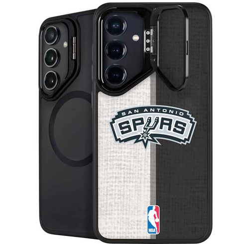 NBA San Antonio Spurs Canvas Galaxy S26 Plus Kickstand Case
