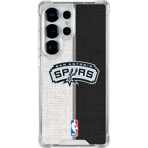NBA San Antonio Spurs Canvas Galaxy S26 Ultra Clear Case