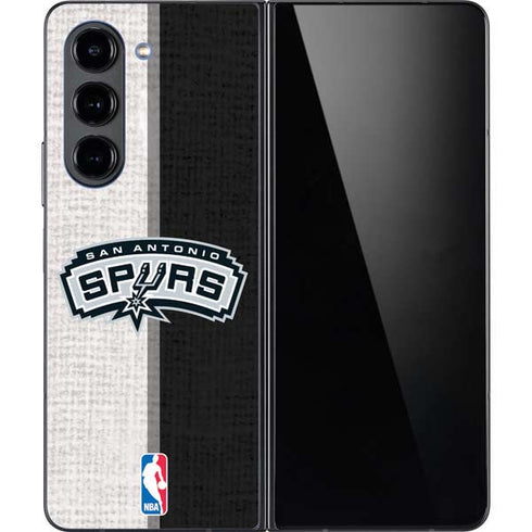 NBA San Antonio Spurs Canvas Galaxy Z Fold5 5G Skin