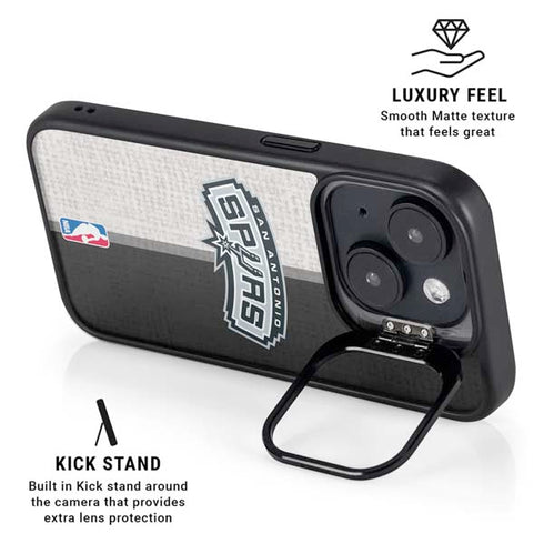 NBA San Antonio Spurs Canvas iPhone 14 Kickstand Case