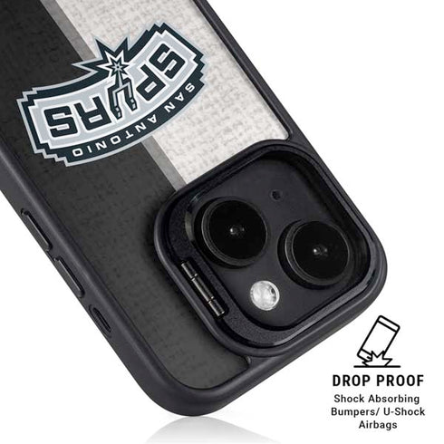 NBA San Antonio Spurs Canvas iPhone 14 Plus Kickstand Case