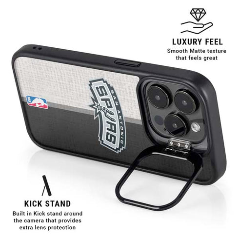 NBA San Antonio Spurs Canvas iPhone 14 Pro Kickstand Case