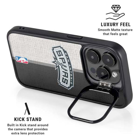 NBA San Antonio Spurs Canvas iPhone 14 Pro Max Kickstand Case