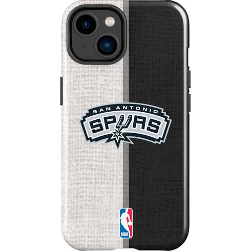 NBA San Antonio Spurs Canvas iPhone 15 Impact Case